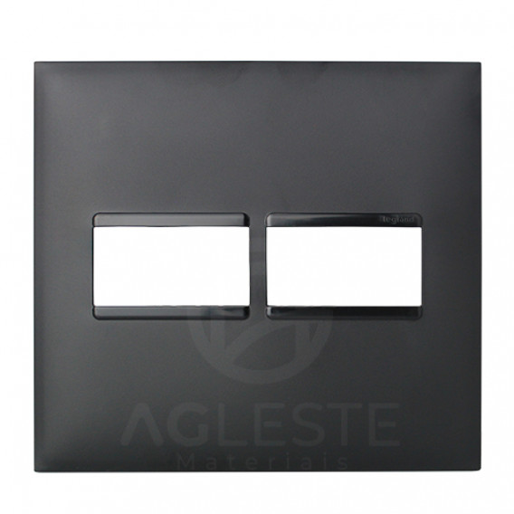Placa P/2 Modulos 4x4 -  Pial Plus + Preto